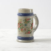 Elegant bloemmotief met Rozen ontwerpelement Bierpul (Voorkant rechts)