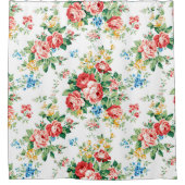 Elegant bloemmotief met Rozen ontwerpelement Douchegordijn (Voorkant)