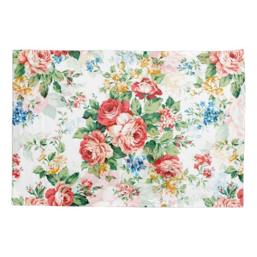 Elegant bloemmotief met Rozen ontwerpelement Kussensloop (Achterkant-Links)