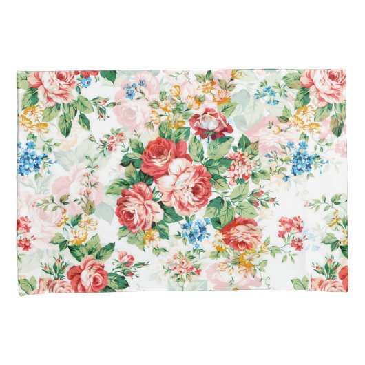 Elegant bloemmotief met Rozen ontwerpelement Kussensloop (Voorkant-Rechts)