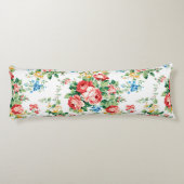 Elegant bloemmotief met Rozen ontwerpelement Lichaamskussen (Achterkant)