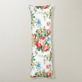 Elegant bloemmotief met Rozen ontwerpelement Lichaamskussen (Achterkant (Verticaal))