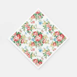 Elegant bloemmotief met Rozen ontwerpelement Servet