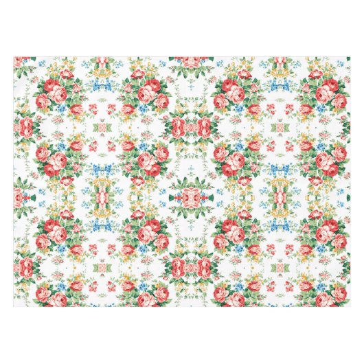 Elegant bloemmotief met Rozen ontwerpelement Tafelkleed (Voorkant (Horizontaal))