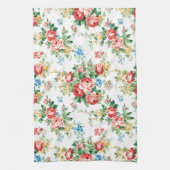 Elegant bloemmotief met Rozen ontwerpelement Theedoek (Verticaal)