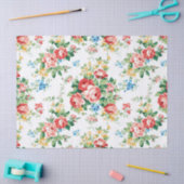 Elegant bloemmotief met Rozen ontwerpelement Tissuepapier (Craft)