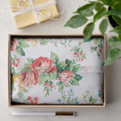 Elegant bloemmotief met Rozen ontwerpelement Tissuepapier (Geschenk)