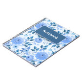 Elegant bloemmotief notitieboek (Linkerzijde)