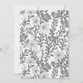 Elegant Bloemmotief op Maat HOUSEWARMING FEESTJE Kaart (Achterkant)