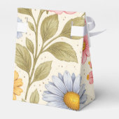 Elegant Bloemmotiefontwerp – Tijdloze Botanische K Bedankdoosjes (Achterkant)
