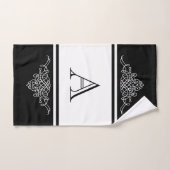 Elegant bloemontwerp bad handdoek (Handdoek)