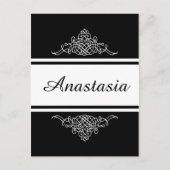 Elegant bloemontwerp briefkaart (Voorkant)