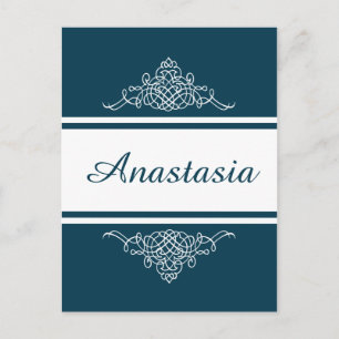 Elegant bloemontwerp briefkaart