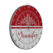 Elegant bloemontwerp dartbord (Voorkant Links)