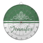 Elegant bloemontwerp dartbord (Voorkant)