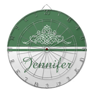 Elegant bloemontwerp dartbord