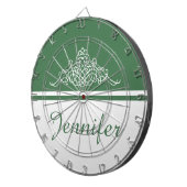 Elegant bloemontwerp dartbord (Voorkant Rechts)