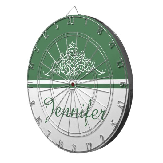 Elegant bloemontwerp dartbord (Voorkant Rechts)