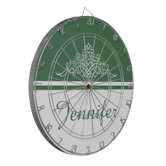 Elegant bloemontwerp dartbord (Voorkant Links)