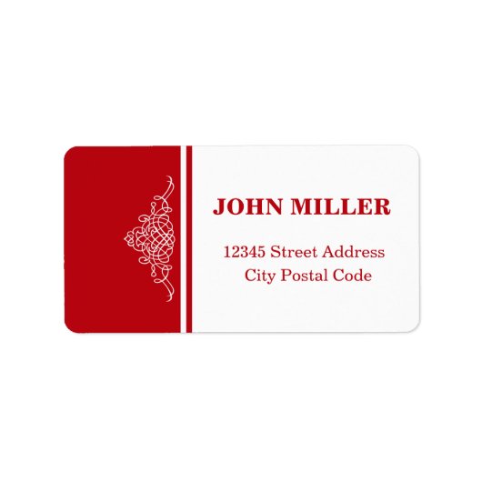 Elegant bloemontwerp etiket (Voorkant)