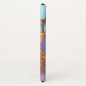 Elegant bloemontwerp in een gouden lijst Case-Mate iPhone case (Achterkant / rechts)