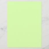 Elegant bloemontwerp in groen geel blauw menu (Achterkant)