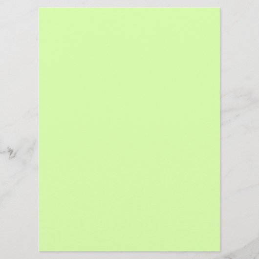 Elegant bloemontwerp in groen geel blauw menu (Achterkant)