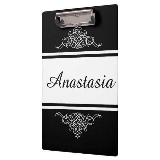 Elegant bloemontwerp klembord (Links)