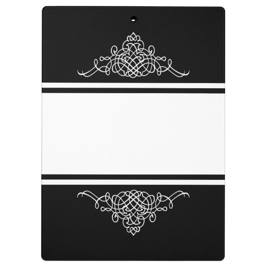 Elegant bloemontwerp klembord (Achterkant)