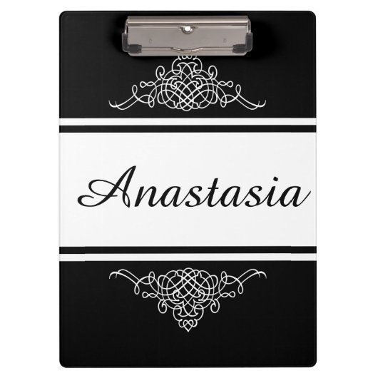 Elegant bloemontwerp klembord (Voorkant)