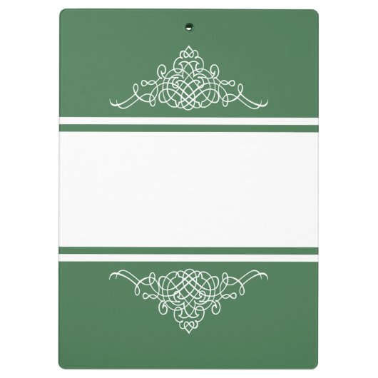 Elegant bloemontwerp klembord (Achterkant)