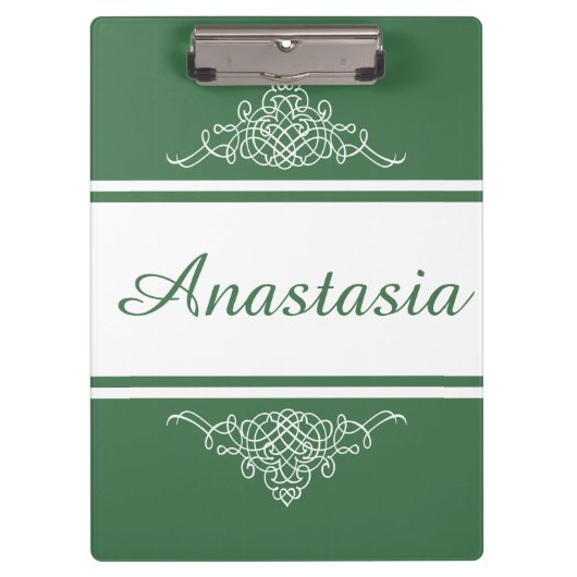 Elegant bloemontwerp klembord (Voorkant)