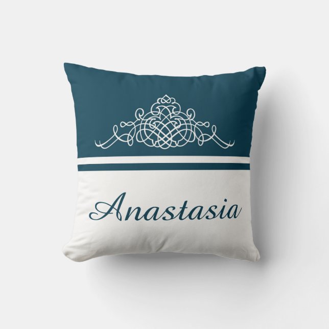 Elegant bloemontwerp kussen (Voorkant)