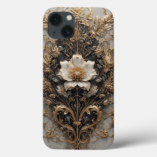 Elegant bloemontwerp met ingewikkelde patronen Case-Mate iPhone case (Achterkant)