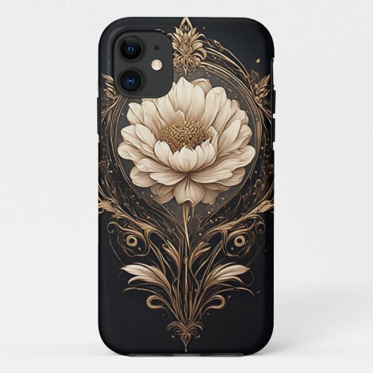 Elegant bloemontwerp met ingewikkelde patronen Case-Mate iPhone case (Achterkant)