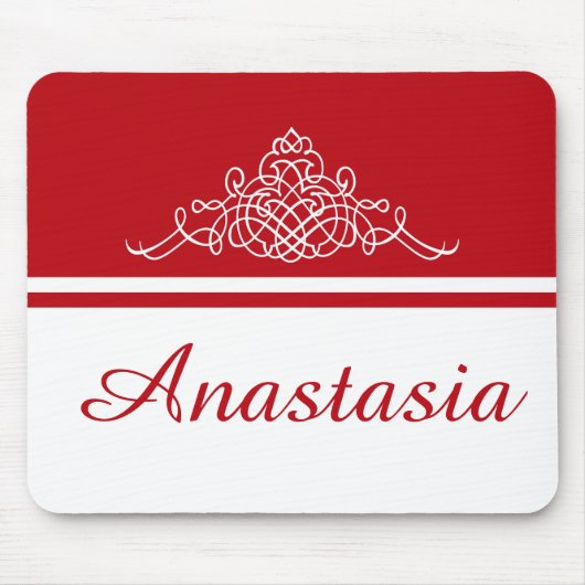 Elegant bloemontwerp muismat (Voorkant)