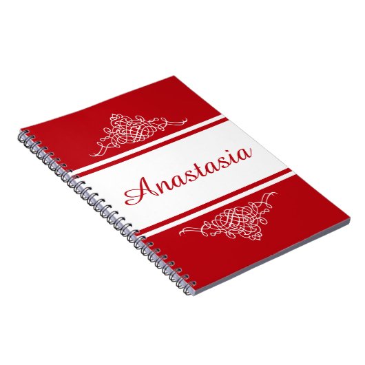 Elegant bloemontwerp notitieboek (Rechterzijde)