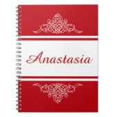 Elegant bloemontwerp notitieboek (Voorkant)