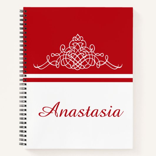 Elegant bloemontwerp notitieboek (Voorkant)