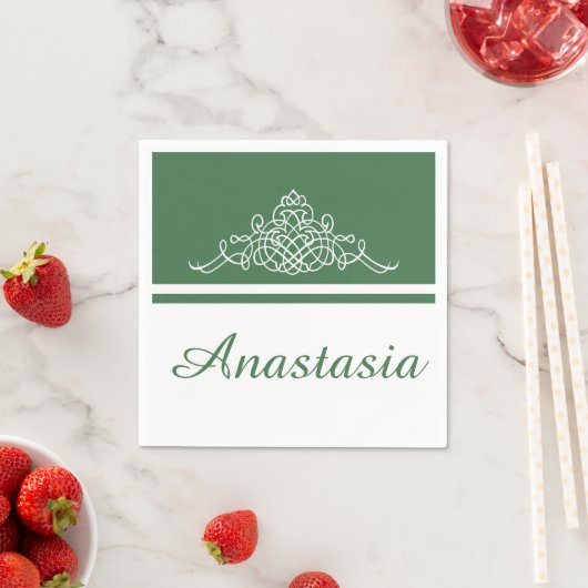 Elegant bloemontwerp servetten (Insitu)