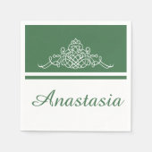 Elegant bloemontwerp servetten (Voorkant)