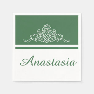 Elegant bloemontwerp servetten