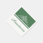 Elegant bloemontwerp servetten (Hoek)