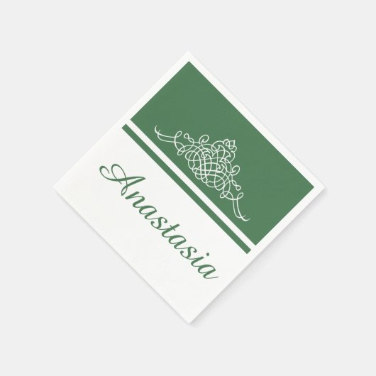 Elegant bloemontwerp servetten (Hoek)