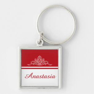 Elegant bloemontwerp sleutelhanger