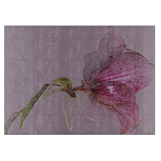 Elegant bloemontwerp snijplank (Voorkant)