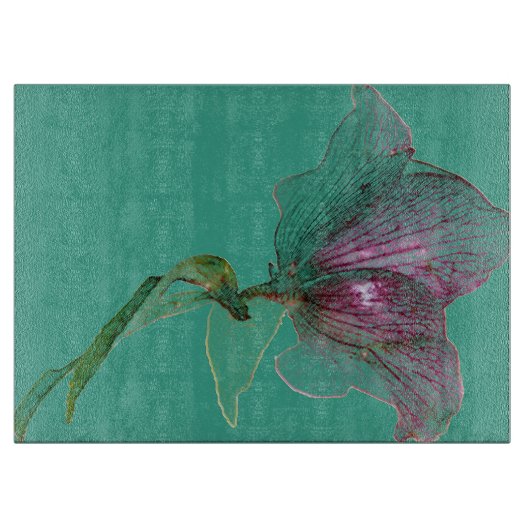 Elegant bloemontwerp snijplank (Voorkant)