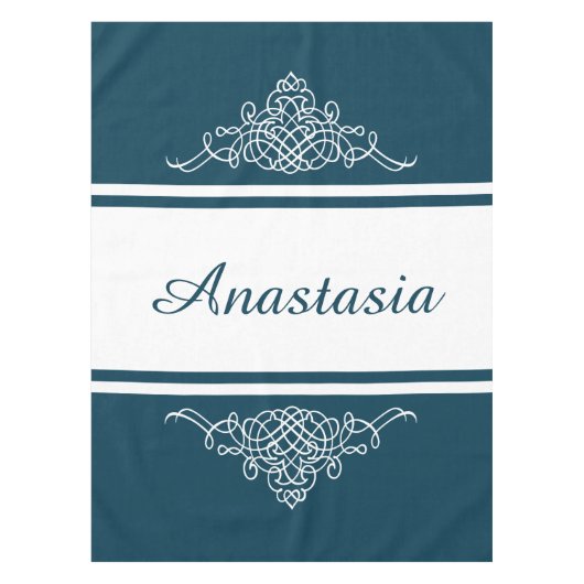 Elegant bloemontwerp tafelkleed (Voorkant)