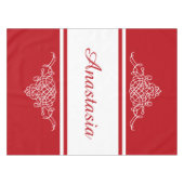 Elegant bloemontwerp tafelkleed (Voorkant (Horizontaal))