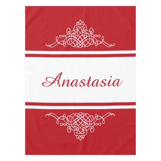 Elegant bloemontwerp tafelkleed (Voorkant)